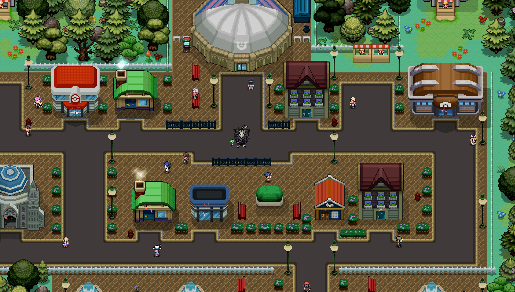 Hearthome City in the Sinnoh region of Pokémon Blaze Online