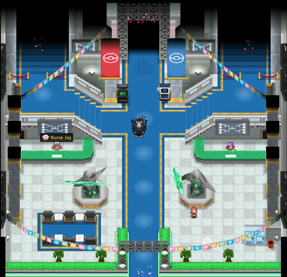 The Crew Wars lobby in Pokémon Blaze Online